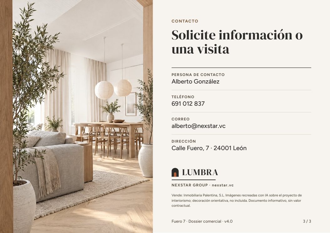 Contacto de la ficha comercial de Fuero 7